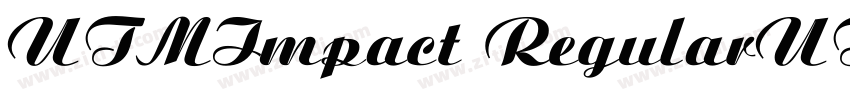 UTMImpact RegularUTM字体转换